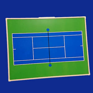テニス　作戦ボード　Mサイズ　横型　カラー　作戦板