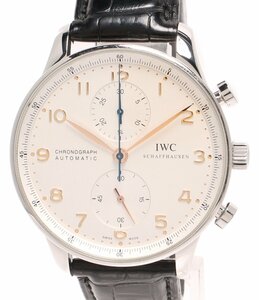 アイダブリューシー 腕時計 クロノグラフ IW371445 ポルトギーゼ 自動巻き メンズ IWC [0402]