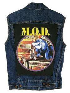 M.O.D MOD 80s VINTAGE デッドストック ヴィンテージ 特大 巨大 ワッペン バックパッチ D.R.I S.O.D