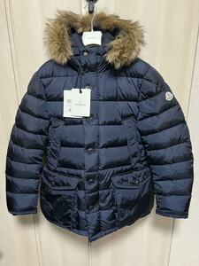 未使用・本物保証☆ MONCLER CLUNY クルーニー コヨーテファー ダウンジャケット TG1 ネイビー色 Lサイズ