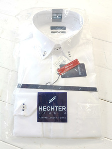 HECHTER　　形態安定　　綿100％　　ドレスシャツ　ホワイト　Mサイズ