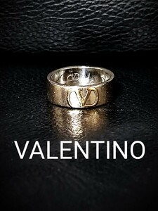 VALENTINO　ヴァレンティノ　リング　指輪　Silver925×k18コンビ　k18 シルバー925　お洒落　高級　金