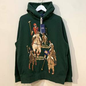 新品 POLO RALPH LAUREN 5 HORSE MAN SWEAT HOODIE ポロ ラルフローレン 5ホースマン スウェット フーディ パーカ PARKA ポロプレイヤー L