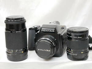 #2259 PENTAX645 75mm 45mm F2.8 200mm F4 ペンタックス 中判フィルムカメラ pentax-a 645