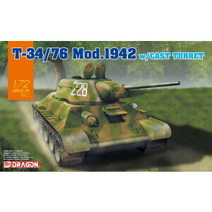 ドラゴン 7601　 1/72 WW.II ソビエト軍 T-34/76 Mod.1942 鋳造砲塔