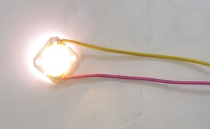 LEDライト用モジュール 電球色 最大DC12V 最小7.5V 四角形高輝度 5BDC15L02 部品 工作 1個