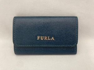 FURLA　フルラ　レザー　ダークグリーン　6連キーケース　/B7564F