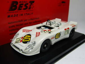 Porsche 1/43 ポルシェ 908 /2 1970 ヴィンテージ タルガ フローリオ コカコーラ BEST MODEL Made in Italy イタリア製 911 930 928