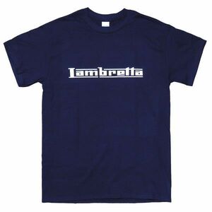 [Lサイズ]Lambretta（ランブレッタ）スクーター Mods モッズ SKA スカ ロゴTシャツ ネイビー