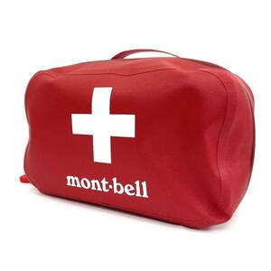【5298】mont-bell モンベル ファーストエイドバッグ 救急鞄 アウトドア 旅行 スポーツ 非常用 応急処置 ポーチ 赤 ブランド 災害時対策