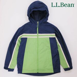 【キッズ】L.L.ビーン L.L.Bean *マウンテンジャケット ネイビー＆グリーン*10-12 Mサイズ ナイロン 羽織り O-FSG7 子供服 キャンプ