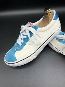 衝撃プライス！『最強クラシックモデル！』【VANS バンズ スポーツ】高級スニーカー！ホワイト×スカイブルー/jp23.5cm！4.17