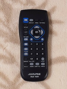 ALPINE アルパイン RUE-4201 DVDプレーヤー リモコン DVE-5207 送料120円〜