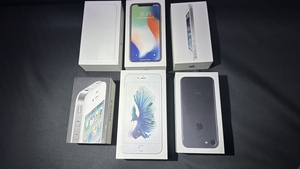 1円～ 【箱のみ】iphone 4 5 6 6s 7 X 6個セット