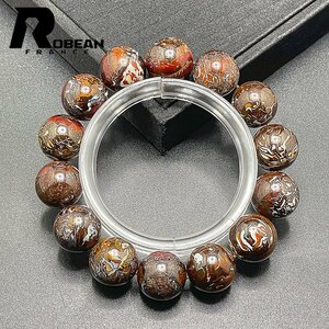 レア EU製 定価15万円★ROBEAN・ボルダーオパール★ブレスレット パワーストーン 天然石 綺麗 お守り 12.5-13.1mm 1008J017