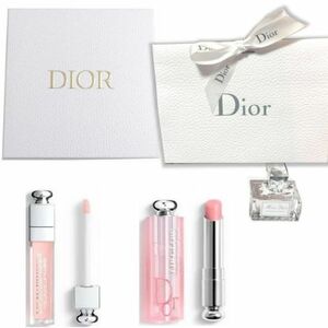 【CU】DIOR　ディオール 【リップグロス】オードトワレ2点セットdior-gift-2023-box　ギフトBOX付口紅コスメコフレ化粧ビューティ新品