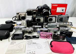 蘇さ(KuY1116)　デジタルカメラ　CASIO　OLYMPUS　Panasonic　Canon　FUJIFILM　SONY　他　おまとめ　ジャンク品　100サイズ