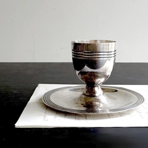 19世紀-20世紀 フランス カップ コップ ゴブレット ショット メタル製 器 皿 焼物 鉢 飾皿 陶器 民藝 骨董 アンティーク
