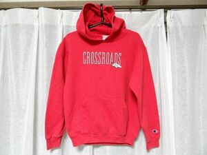 希少 チャンピオン CROSSROADS スクール パーカー 160サイズ 赤色