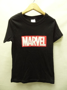 全国送料無料 ほぼ新品 マーベル MARVEL 子供服 キッズ 男&女の子 ボックスロゴプリント 半袖 Tシャツ 140