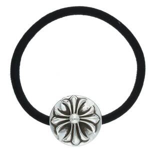 クロムハーツ Chrome Hearts HAIRBAND/クロスボールボタンヘアゴム シルバーコンチョ 中古 SJ02