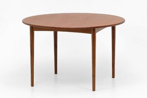 北欧 デザイン家具 クロッケン ラウンド ダイニングテーブル チーク材 木製 新品