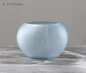 ドラフロワーガラス花瓶 リビング オフィス装飾 17.5*13.5CM BQ547