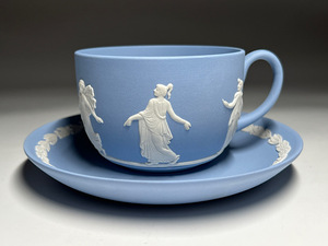 【瑞】ウェッジウッドWEDGWOOD ジャスパー　カップ＆ソーサー