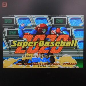 1円〜 ※ROMのみ エスエヌケイ/SNK 2020年スーパーベースボール SUPER BASEBALL MVS ネオジオ NEOGEO 付属品全純正 箱付 動作確認済【10