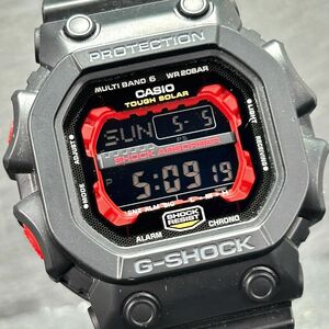 超美品 CASIO カシオ G-SHOCK ジーショック GXシリーズ GXW-56-1A 腕時計 タフソーラー 電波ソーラー デジタル 多機能 レッド×ブラック
