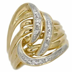 リング イエローゴールド YG 指輪 新品 仕上げ済み 18号 750 Pt900 Ｋ18 ダイヤモンド Sランク 宝石