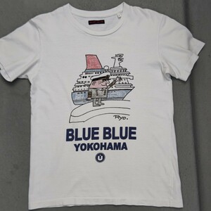 ハリウッドランチマーケット Blue Blue 横浜限定 Tシャツ【1】S 昭和レトロ アンクルトリス 聖林公司 HRM