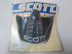 ε【新品】スコット SCOTT フェイスガード マスク ブラック 70年代 ビンテージモトクロス VMX オフロード 当時物 Face Guard【送料無料】