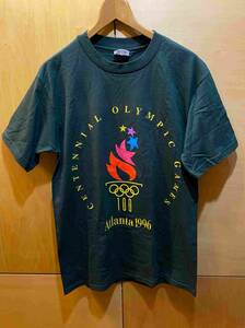 ビンテージ チャンピオン アトランタオリンピック Tシャツ 90年代 90s champion USA 緑 グリーン M