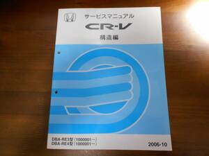 A4737 / CR-V RE3 RE4 サービスマニュアル 構造編 2006-10