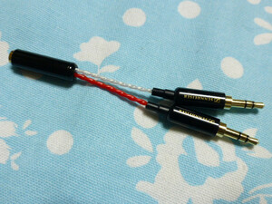 3.5mm4極 (メス) → 3.5mm×2 PHA-3 SU-AX01 変換ケーブル 高品質 オーグライン