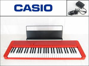 ■美品■CASIO/カシオ■電子ピアノ■キーボード■CT-S1■譜面台・アダプター付き■レッド■2021年製■