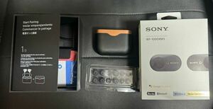 【美中古】SONY ソニー WF-1000XM3 BLACK 黒 ワイヤレスイヤホン ノイズキャンセリング ステレオヘッドセット 箱・付属品付Bluetooth 