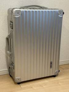 【廃盤・希少】RIMOWA OPAL リモワ オパール スーツケース 966.02 32L 別注 ブラックロゴ