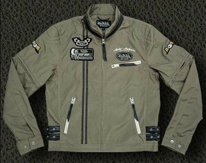 新品①Von Dutch（ボンダッチ）VOM-S14 ポリコットンＪＫＴ/メンズ・オリーブ