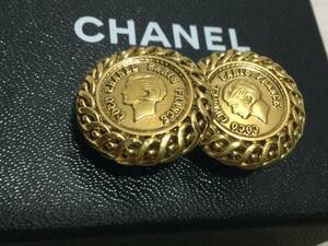 【レア】シャネル◆CHANEL ヴィンテージ イヤリング クリップ式 ◆ ゴールド ◆マドモアゼルココ レディース ９g