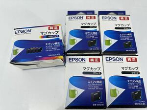 EPSON エプソン 純正インクカートリッジ MUG-4CL MUG-BK　4色パック+ブラック ×4 　期限有り：2026 　パッケージ破損品（＃A178