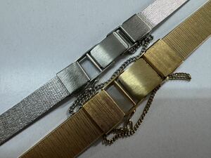 セイコー SEIKO 腕時計 ベルト 2本　女性用 レディース ステンレスベルト 金属ベルト　ZS04A XKS13S stainless steel bracelet はh-3