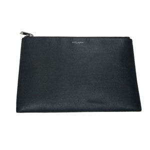 SAINT LAURENT PARIS(サンローランパリ) Grained Leather Folio Clutch レザーミニクラッチバッグ　8071000132604