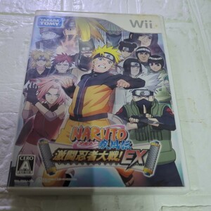 空箱として販売。ディスクはオマケ。取引説明書なし。Wii】 NARUTO ナルト 疾風伝 激闘忍者大戦 EX