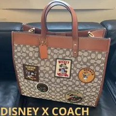 【DISNEY X COACH】フィールド トート 40・シグネチャー