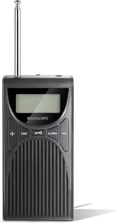 SHANLONYIポータブルラジオ 小型 ポケットラジオ 高感度 防災 ミニラジ