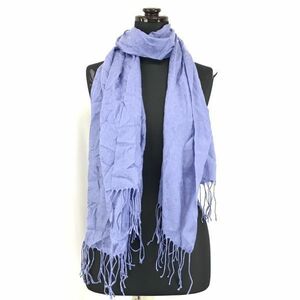 Made in Japan★INED/イネド★マフラー/ストール【164×62/F/ブルー/Blue】Scarf◆CM04