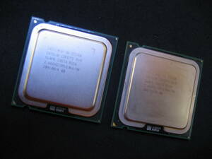 Intel Core 2 Duo ２個　E7300 2.66GHz/3MB/1066MHz／TDP 65W（対応ソケット：LGA775）、中古・動作品
