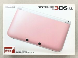 △【20】初期化済み Nintendo 3DSLL ピンク×ホワイト 任天堂 ニンテンドー 同梱不可 1スタ